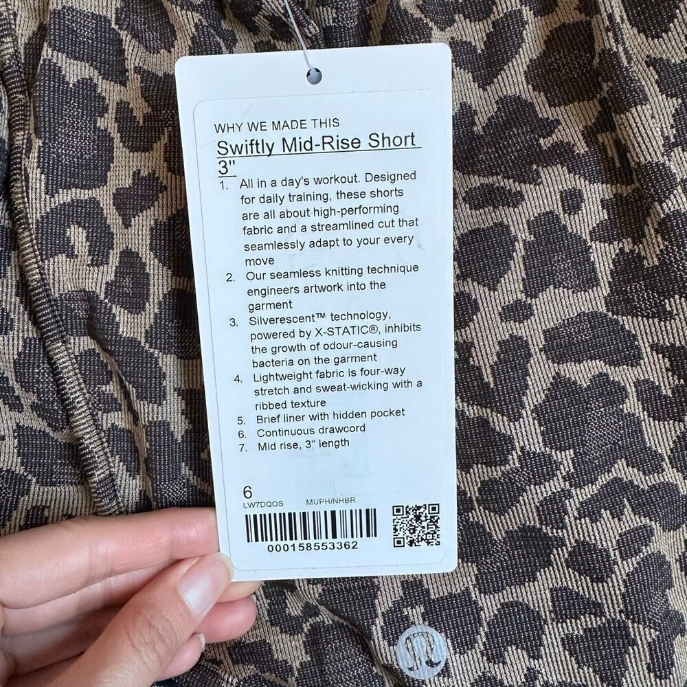 NWT 6 Swiftly Mid-Rise Running Workout Short 3" - Lululemon - Picture 4 of 12